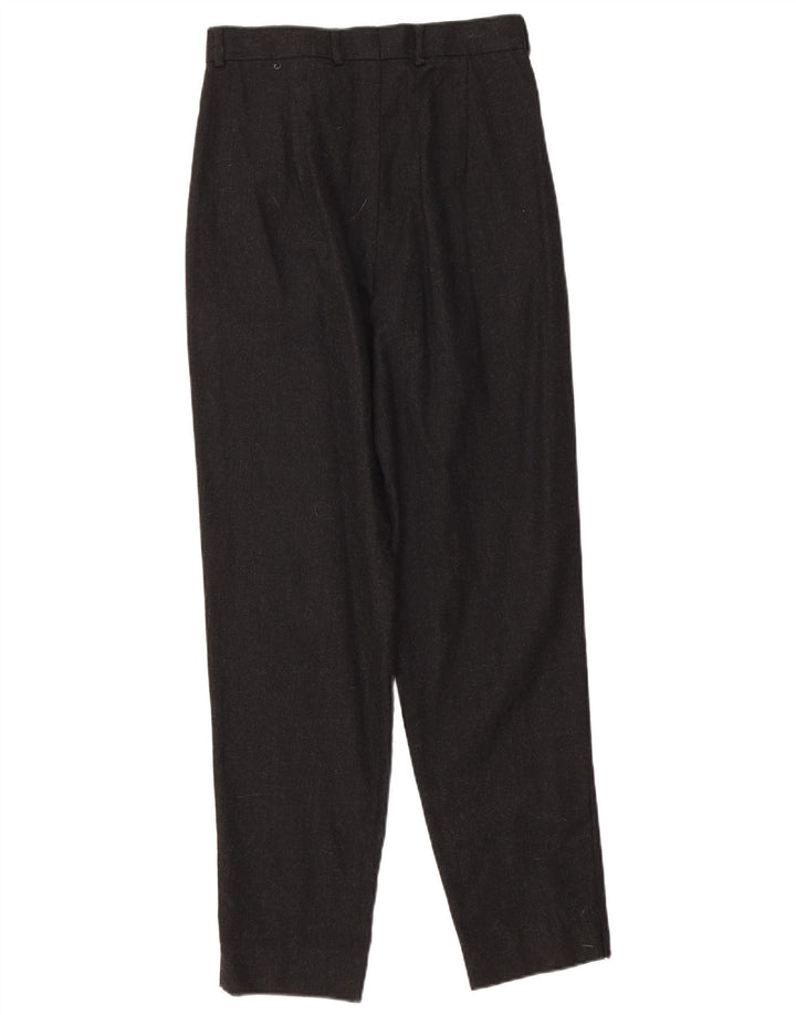 Pantalones de traje con pinzas para mujer Balloon IT 42 Medium W27 L28 Lana negra