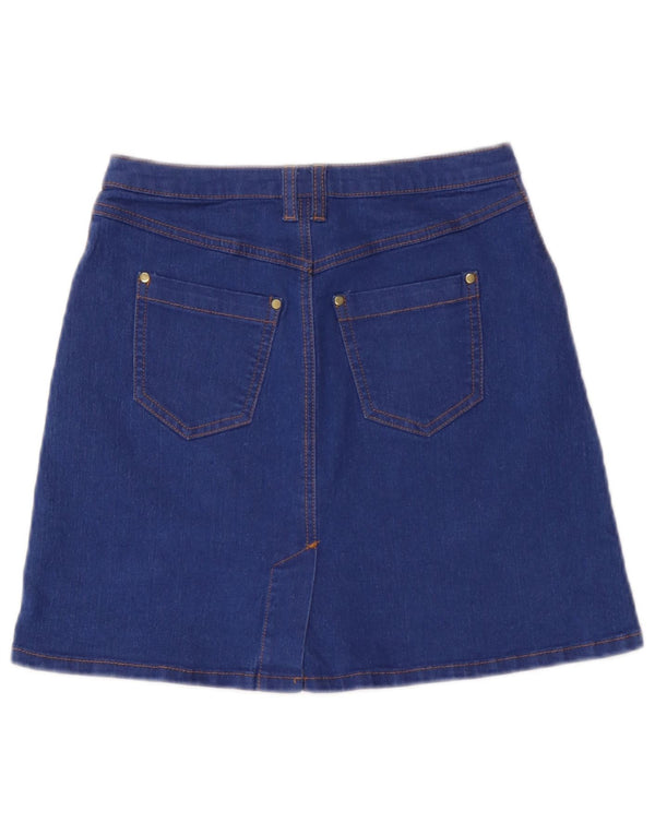 Topshop Minifalda vaquera para mujer UK 8 Small W26 Poliéster azul