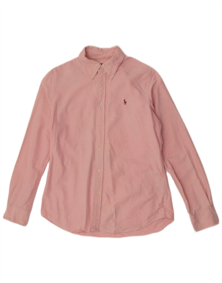 Ralph Lauren - Camisa de ajuste personalizado para hombre (algodón rosa grande)