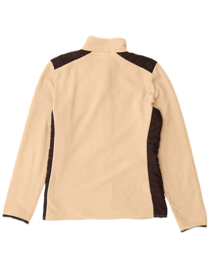 NAPAPIJRI Chaqueta polar para mujer UK 44 Large Beige Colorblock Poliéster