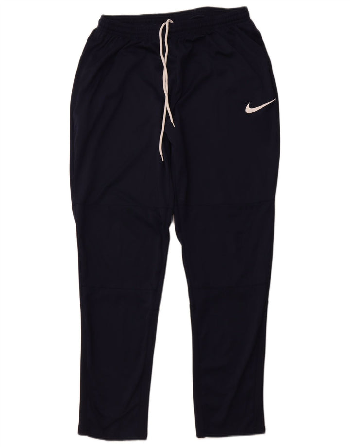 NIKE Pantalón de chándal Dri Fit para hombre, tamaño grande, poliéster azul marino