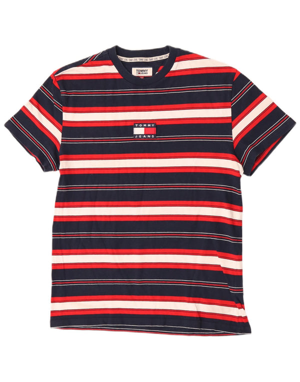 Tommy Hilfiger Camiseta de Manga Corta para Hombre Top Medium Multicolor Rayas