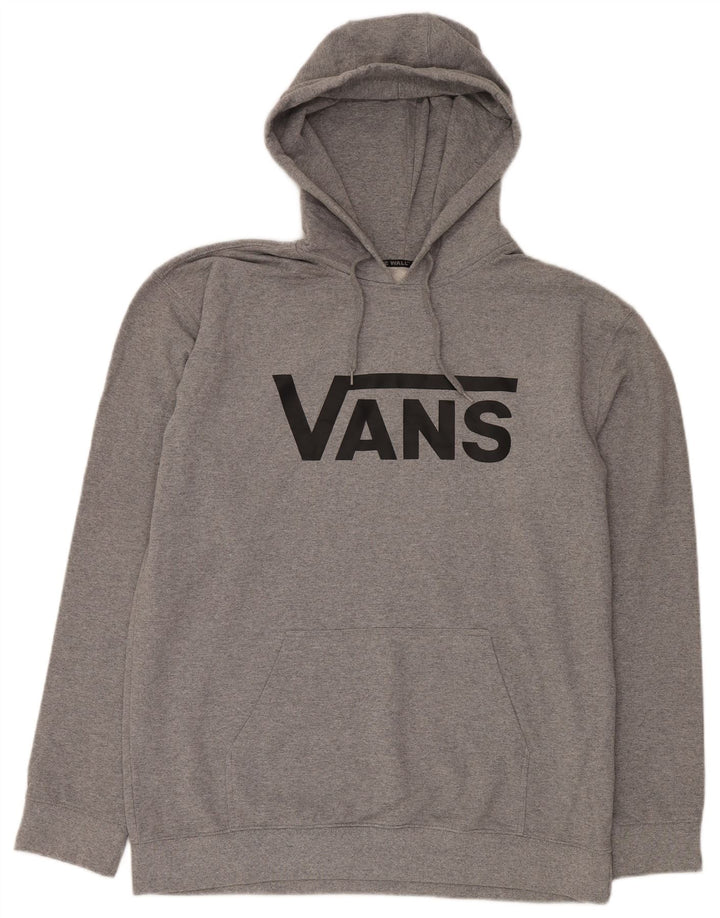 VANS Jersey con capucha gráfica para hombre 2XL Gris Poliéster