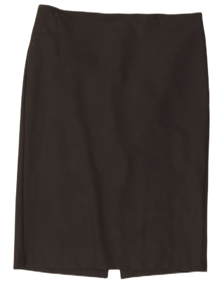 Falda De Tubo Benetton Mujer IT 46 Large W32 Poliéster Negro