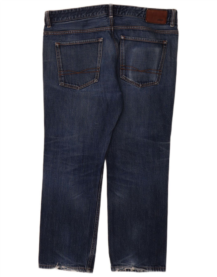Vaqueros Hugo Boss Hombre Rectos W36 L28 Algodón Azul