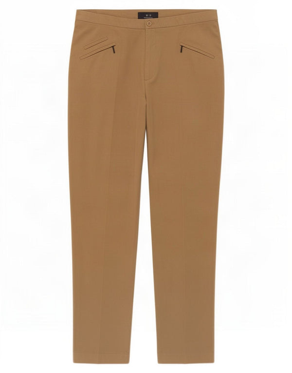 Marks & Spencer Pantalones informales ajustados para mujer UK 40 Large W34 L30 Marrón