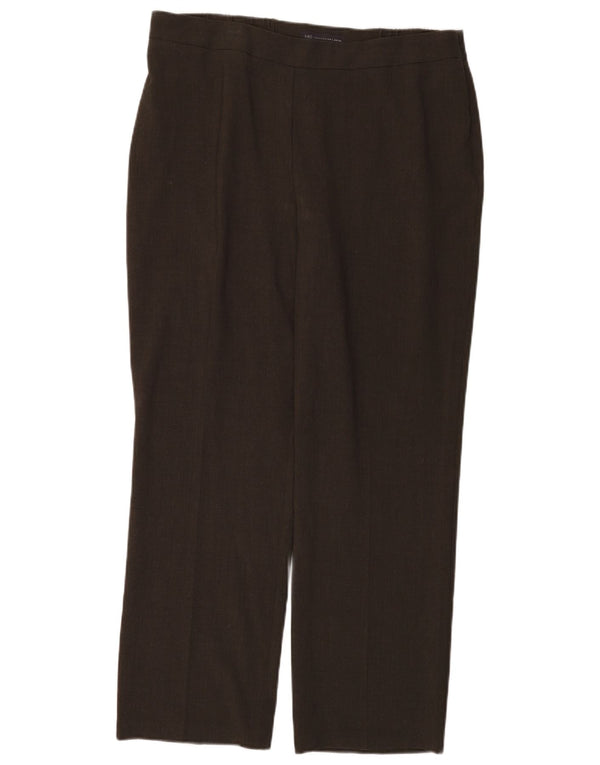 Marks & Spencer Pantalones Casuales Pegged para Mujer UK 40 Large W36 L29 Marrón