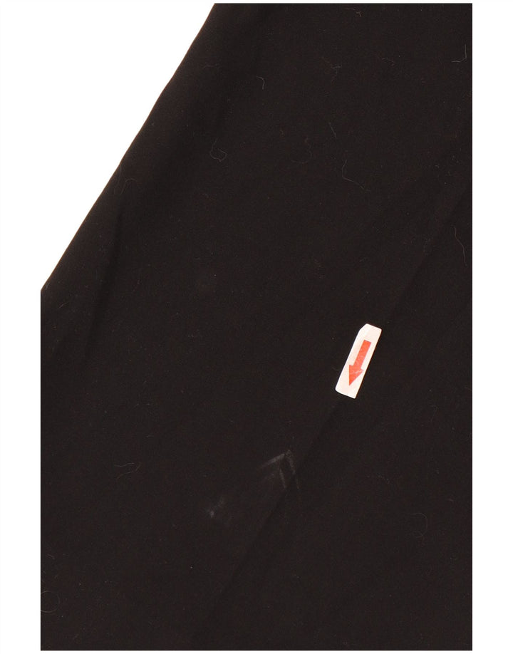 Zara Mujer Pantalones Casuales Rectos Medianos W28 L32 Negro