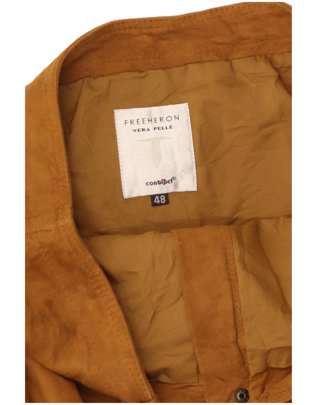 Conbipel Falda acampanada de cintura alta para mujer IT 48 XL W32 Cuero marrón