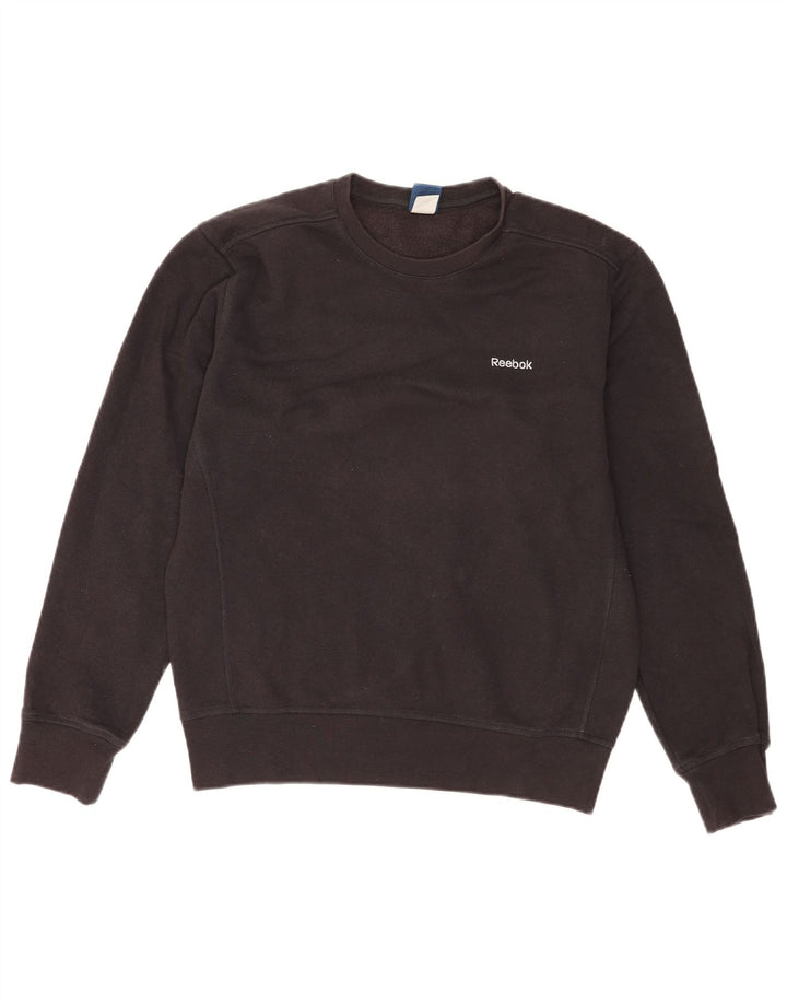 REEBOK Hombre Sudadera Jumper Medium Negro Algodón