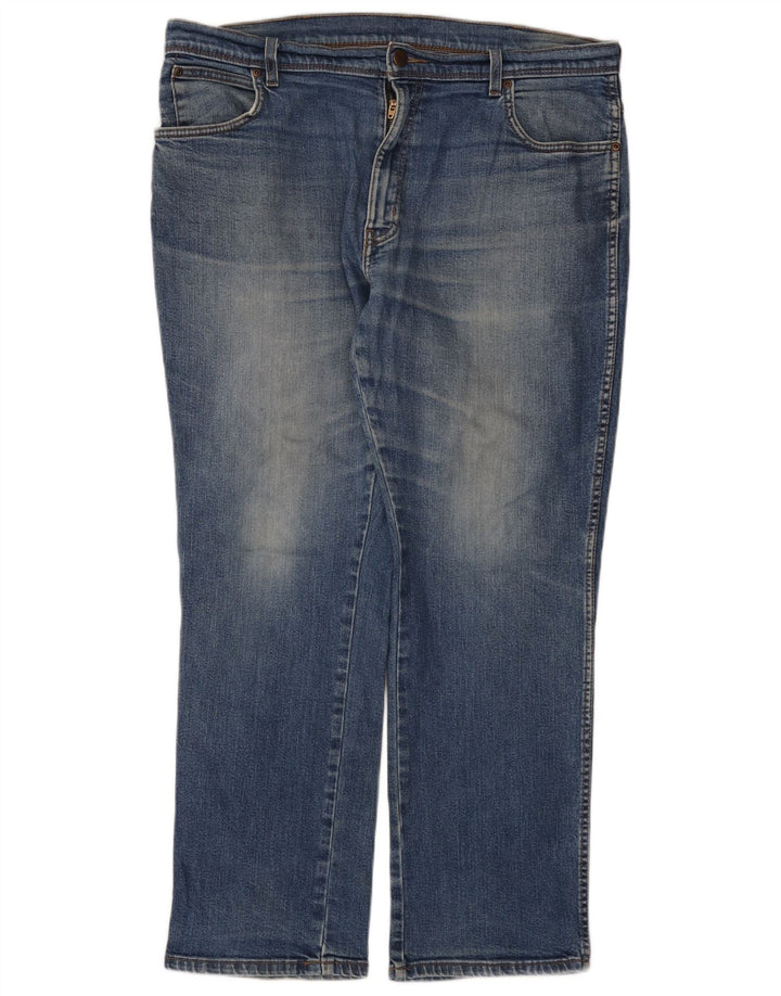 Wrangler Vaqueros rectos de corte regular para hombre W38 L30 Algodón azul
