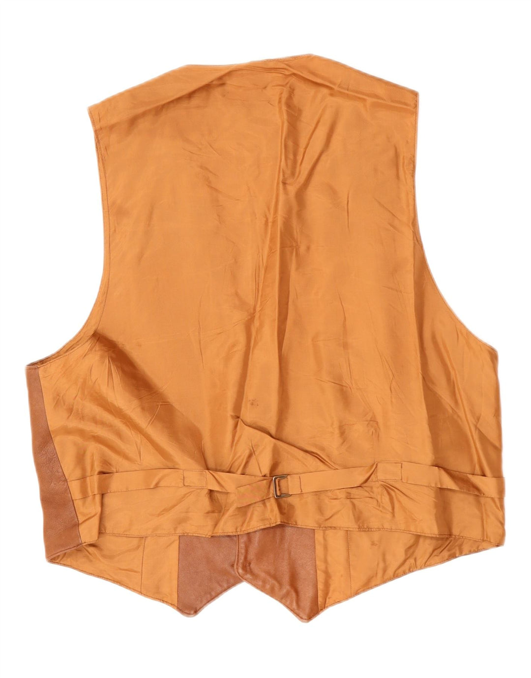 VINTAGE Chaleco de cuero para hombre Cuero marrón grande