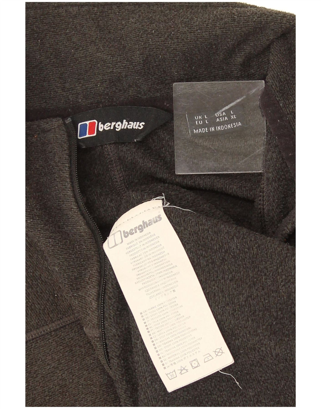 Berghaus Hombre Jersey De Forro Polar Con Cremallera Y Cuello Grande Poliéster Moteado Verde