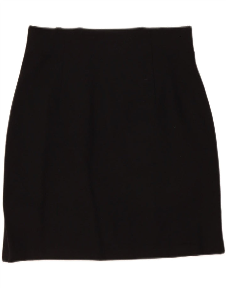 Marks & Spencer Minifalda para mujer UK 12 Medium W30 Viscosa negra