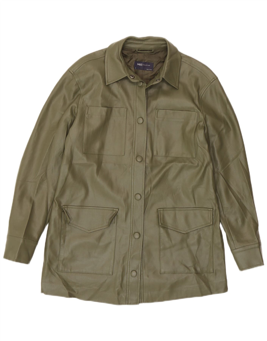 Marks & Spencer Chaqueta utilitaria extragrande para mujer UK 10 Small Khaki
