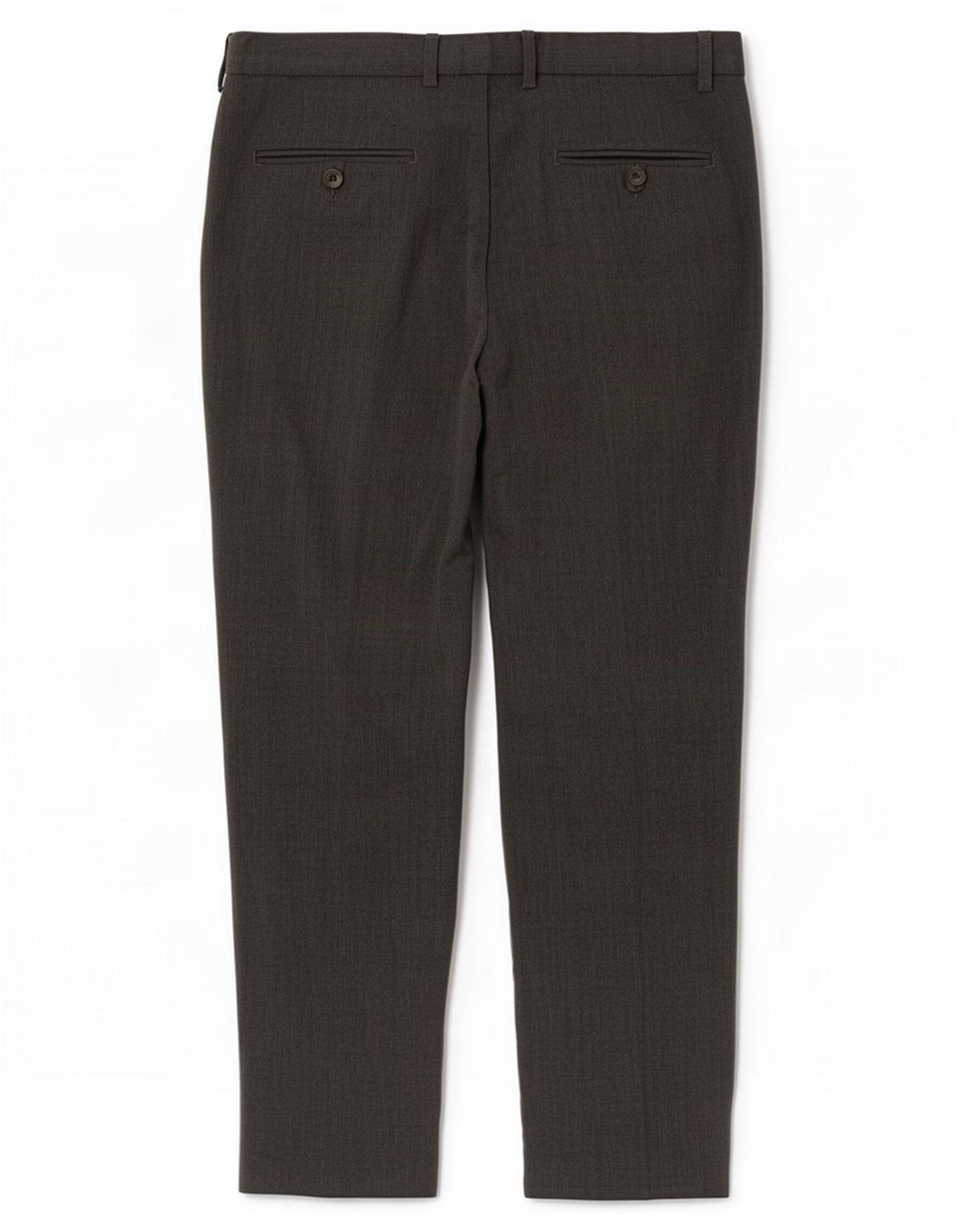 Marks & Spencer Pantalón de traje de corte regular para hombre W36 L29 Poliéster gris