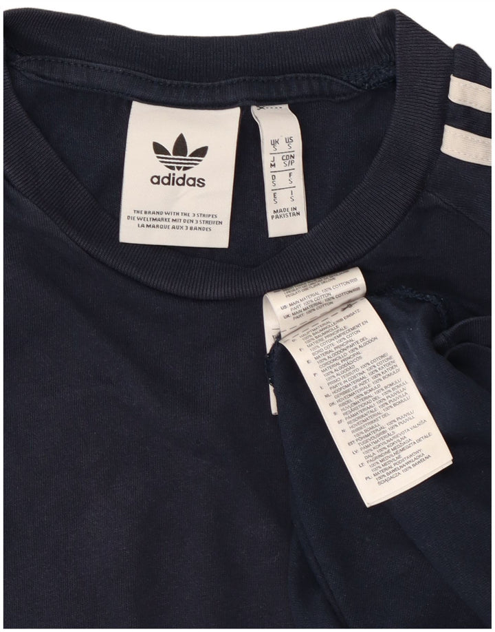Adidas Hombre Camiseta Top Small Azul Marino Algodón