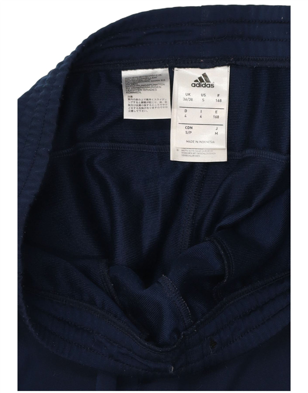 ADIDAS Pantalones de chándal para hombre Joggers UK 36/38 Small Azul marino Poliéster