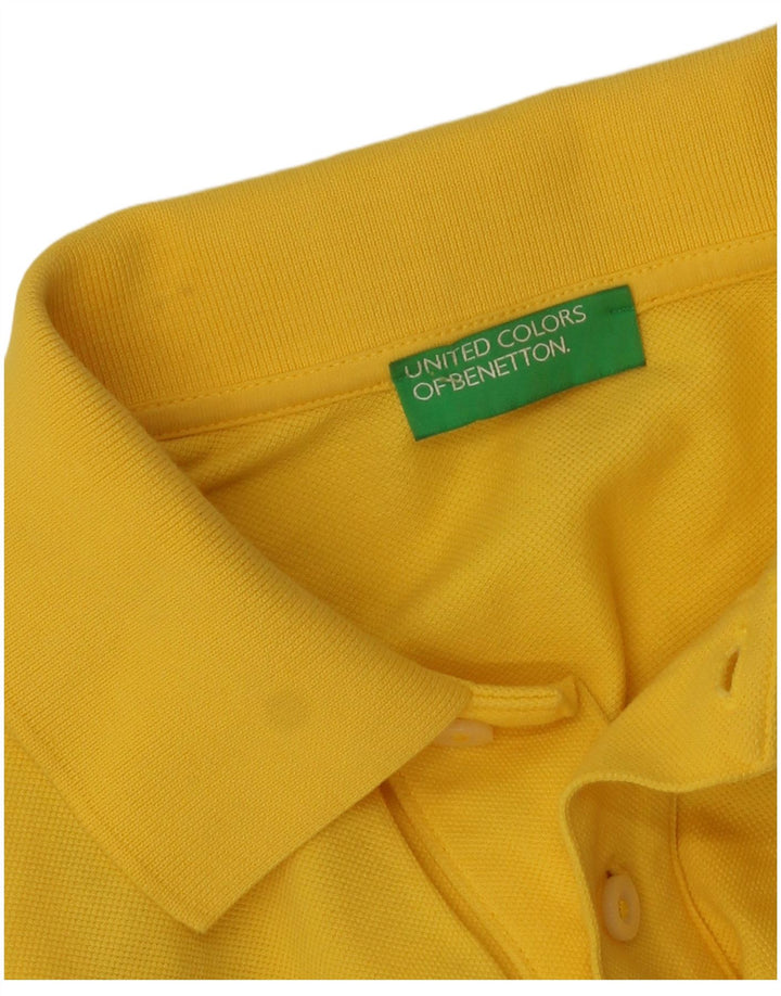 Benetton Polo Hombre Amarillo Pequeño