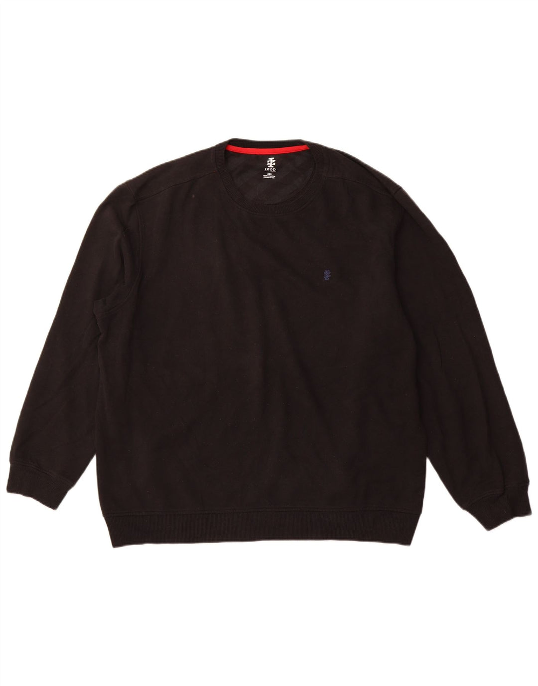 Izod Hombre Sudadera Jumper 2XL Negro Algodón