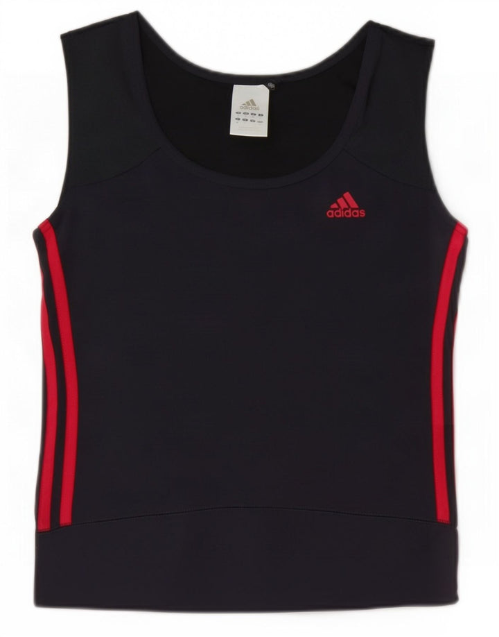 Adidas Mujer Clima 365 Crop Vest Top UK 10 Pequeño Gris Poliamida