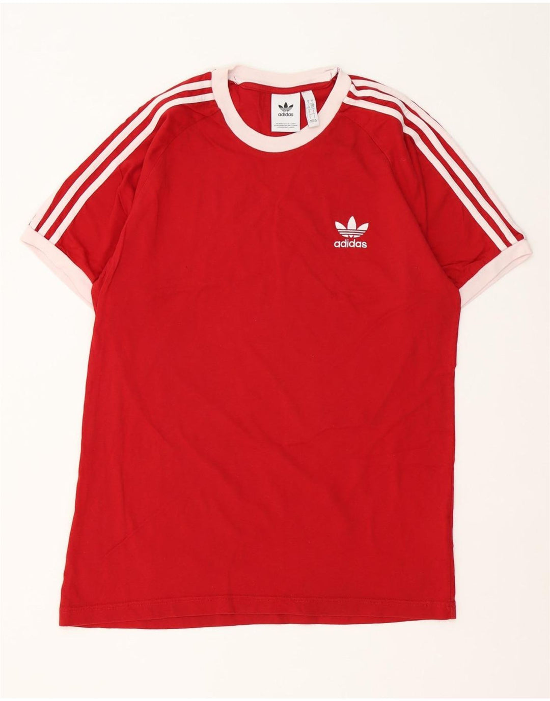 Adidas - Camiseta para hombre, talla grande, color rojo, algodón