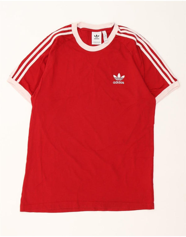 Adidas - Camiseta para hombre, talla grande, color rojo, algodón