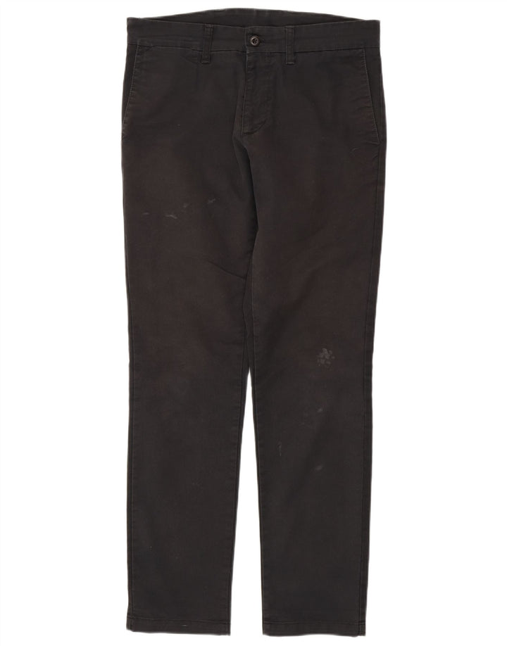 CARHARTT Pantalones chinos ajustados para hombre W32 L32 Algodón negro