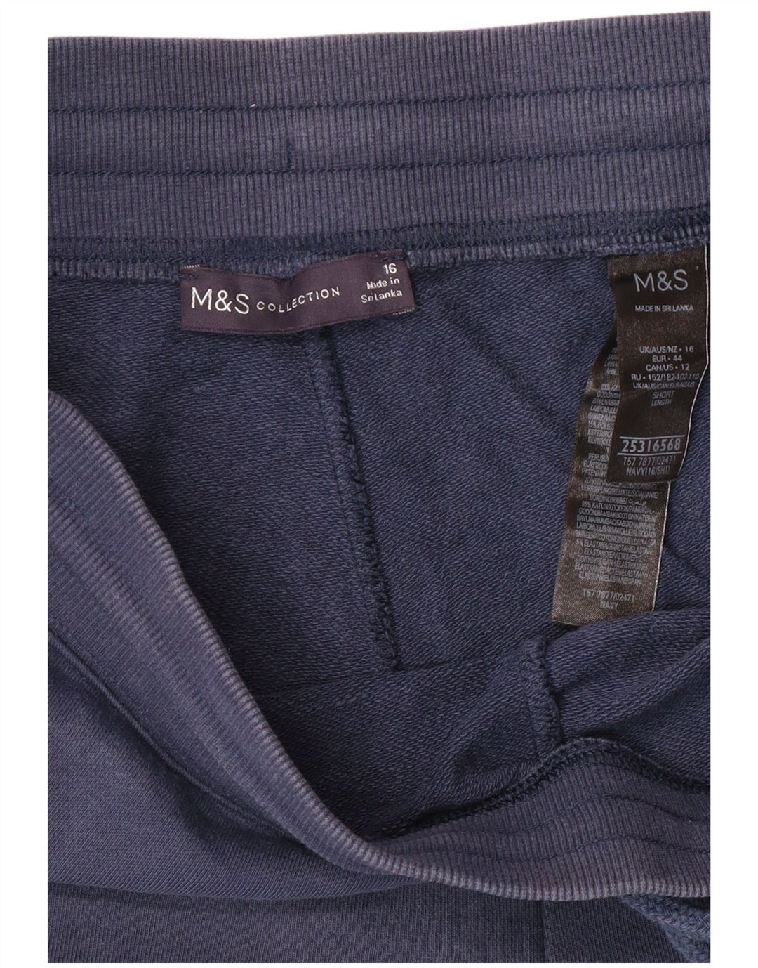 Marks & Spencer Pantalones de chándal para Mujer Joggers UK 46 Large Azul Marino