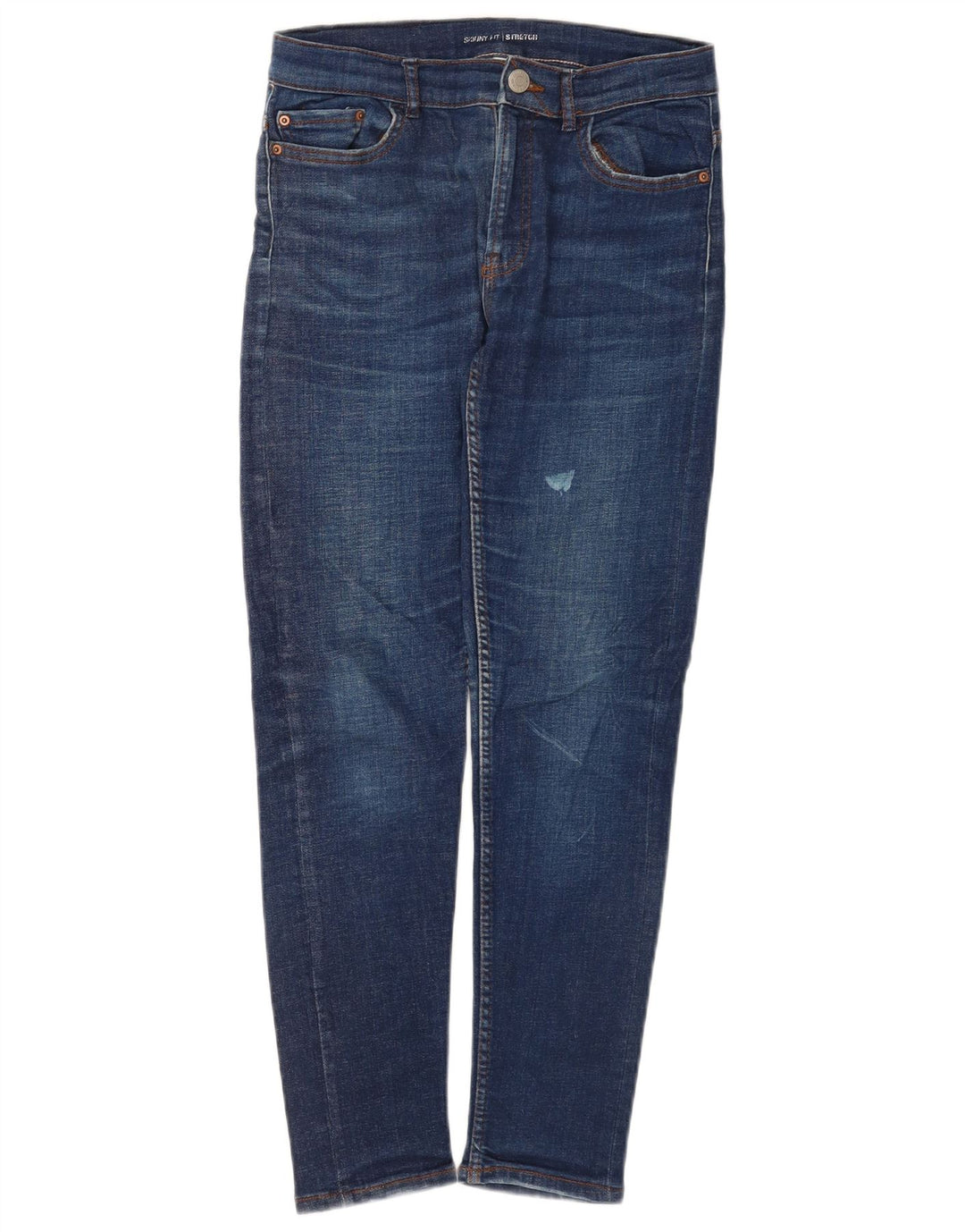 Zara Vaqueros Pitillo Mujer W28 L26 Azul