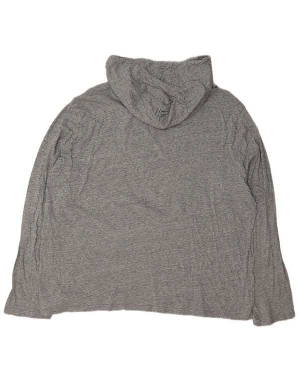 Polo Ralph Lauren - Camiseta con capucha para hombre, manga larga, XL, algodón gris
