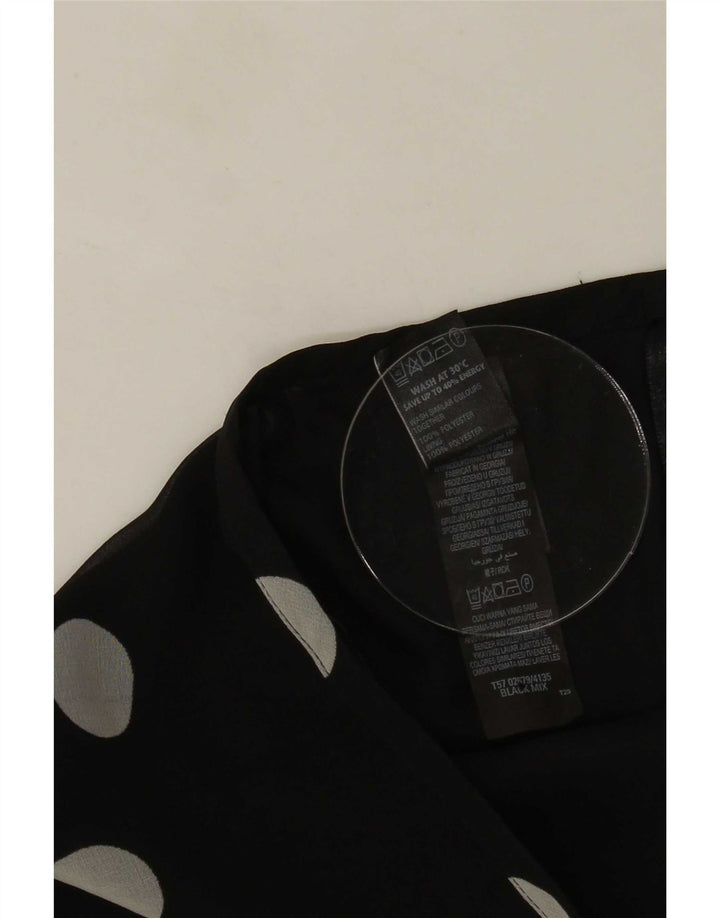 Marks & Spencer Falda acampanada para mujer UK 12 Medium W30 Lunares negros