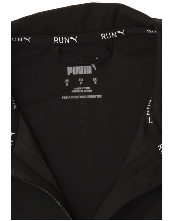 Puma Mens Chándal Top Chaqueta Pequeña Negro