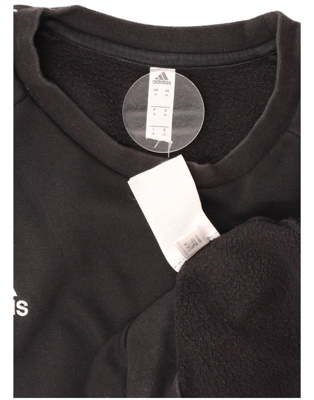 Adidas Hombre Sudadera Jumper Medium Negro Algodón