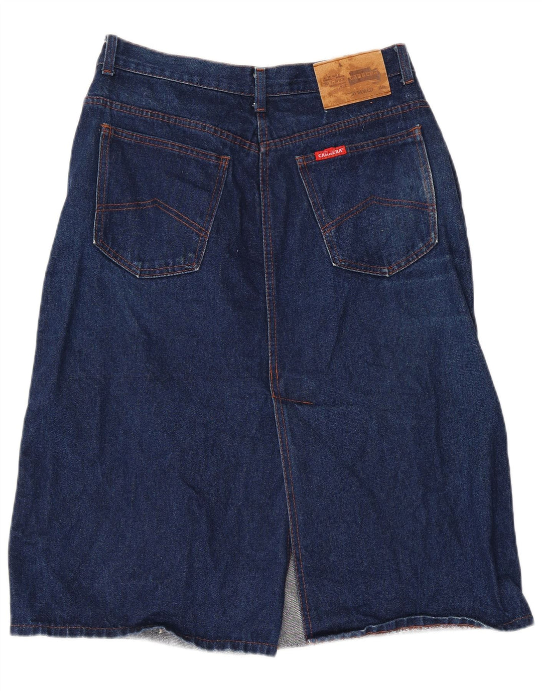 Falda Vaquera Mujer Carrera W36 XL Algodón Azul Marino