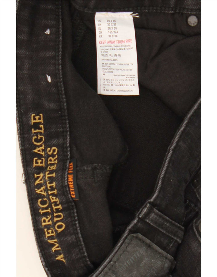 Vaqueros pitillo para mujer American Eagle W30 L30 Algodón negro