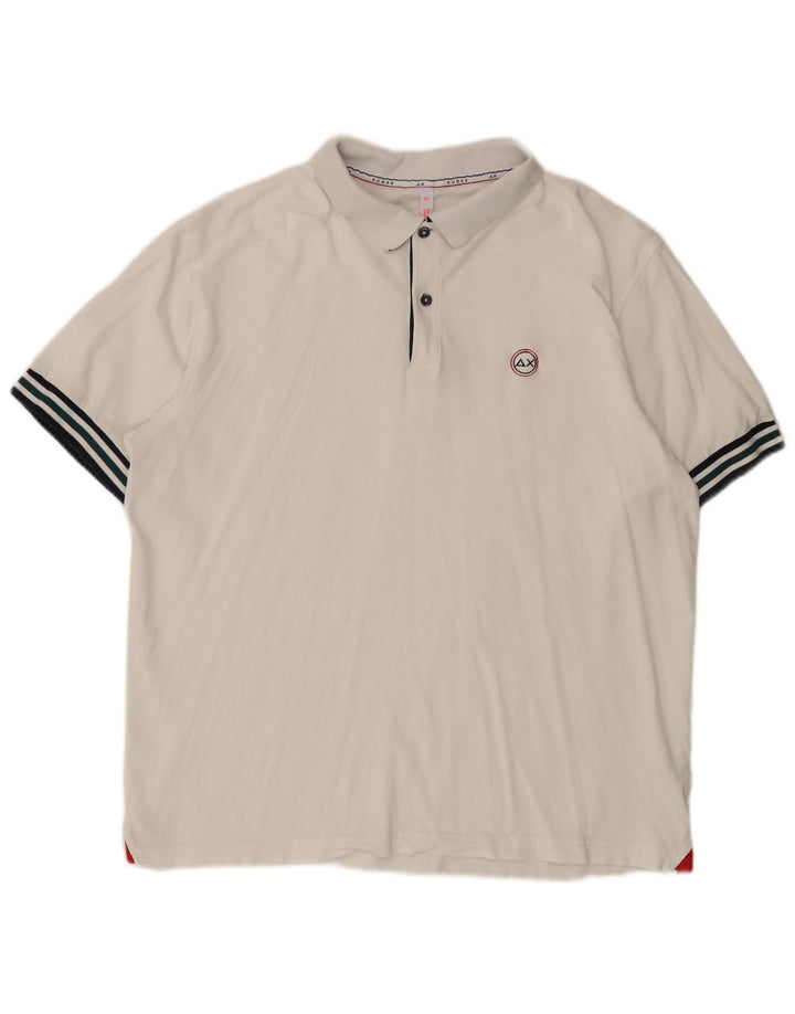 Sun68 Polo para hombre 3XL Algodón blanco