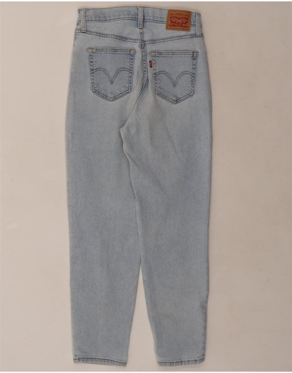 Vaqueros Levi's Mom desgastados de cintura alta para mujer W28 L27 Algodón azul