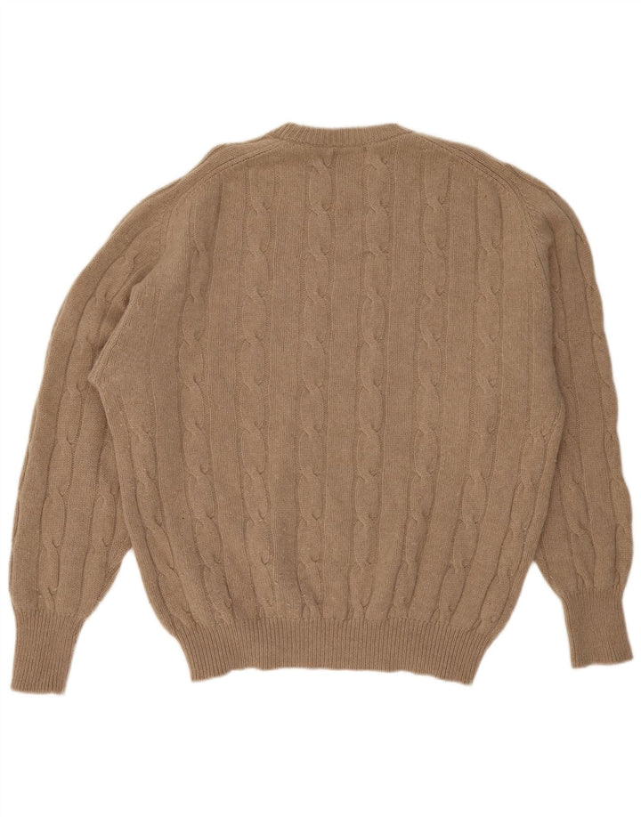 PETER SCOTT Suéter tipo jersey con cuello redondo para hombre 2XL Beige