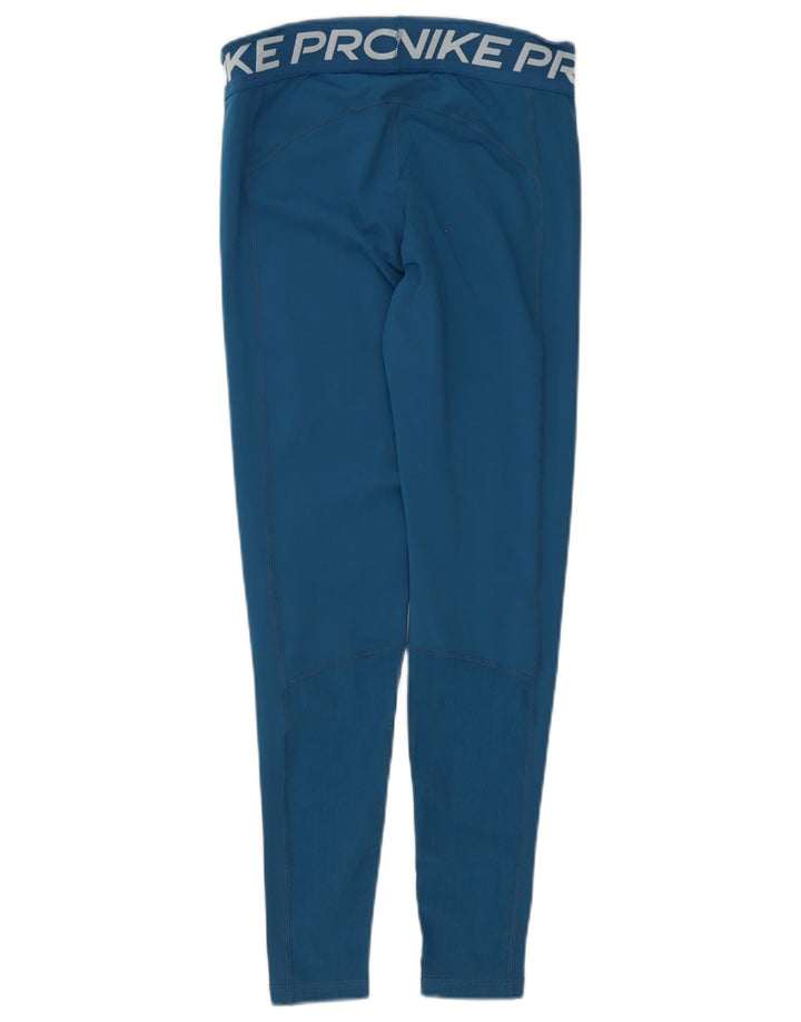 Nike - Leggings gráficos Dri Fit para mujer, talla 40, poliéster azul medio