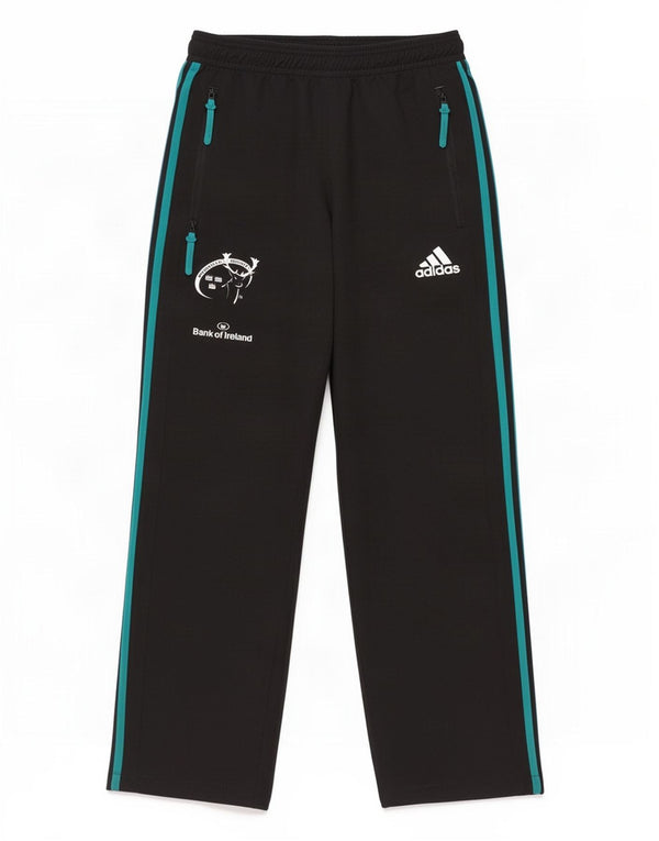 Adidas Boys Munster Rugby Chándal Pantalones 11-12 años Negro Rayas