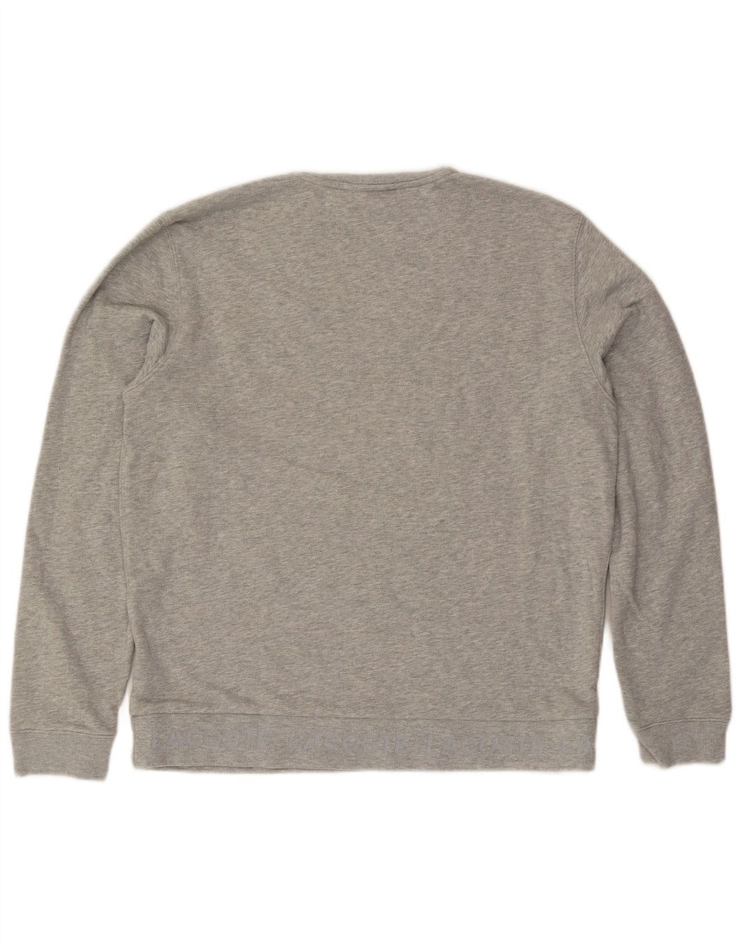 Lacoste - Sudadera para hombre, talla 5, algodón moteado gris grande