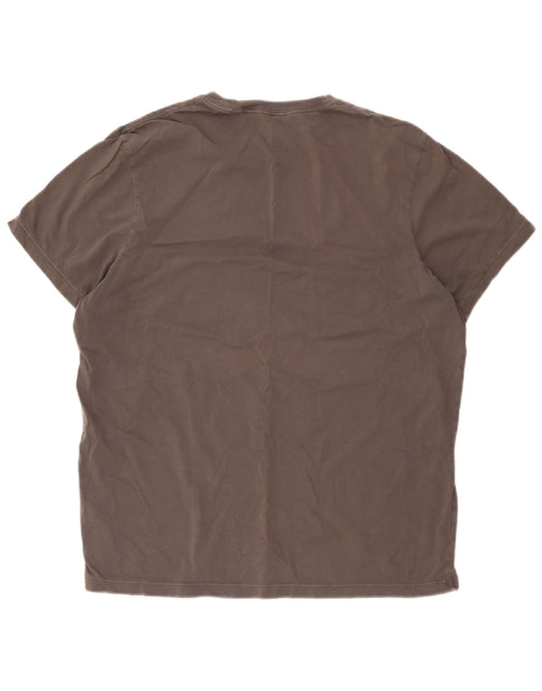 J. Crew Camiseta rota para hombre Top XL Algodón gris