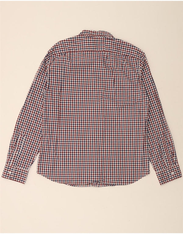 J. CREW Camisa ajustada para hombre XL Algodón a cuadros multicolor