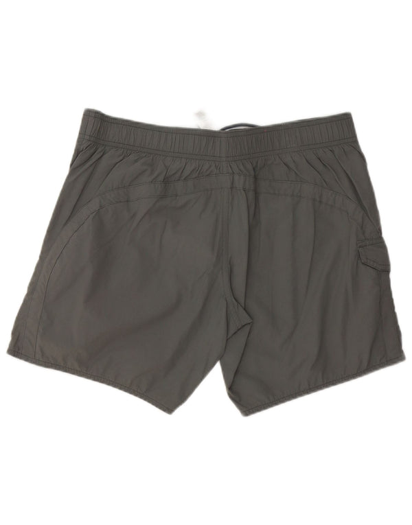 Emporio Armani Mens Graphic Bañador Shorts Grande Poliéster Gris