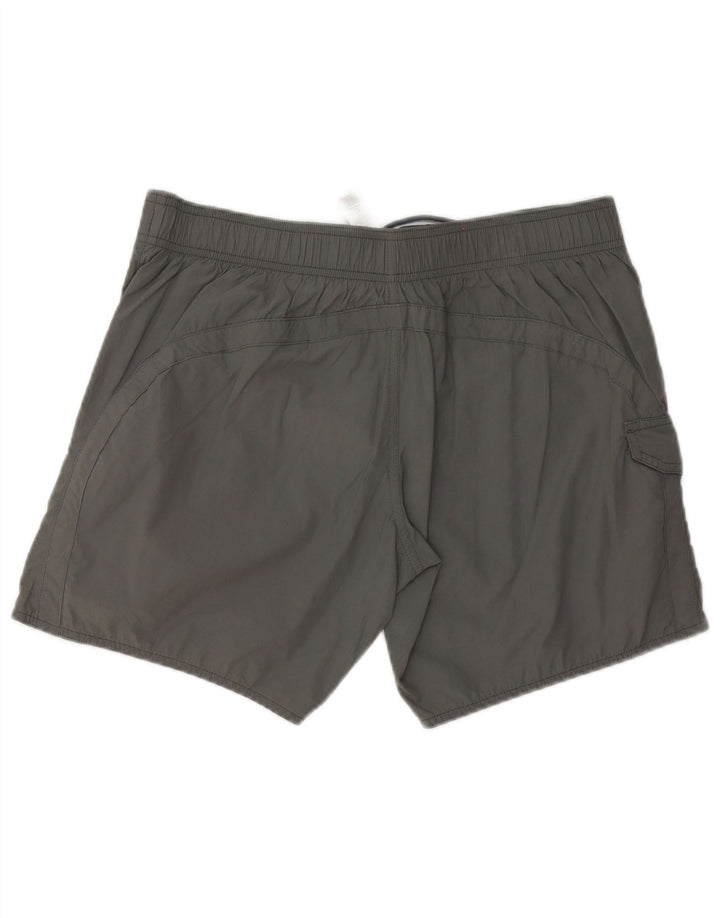 Emporio Armani Mens Graphic Bañador Shorts Grande Poliéster Gris