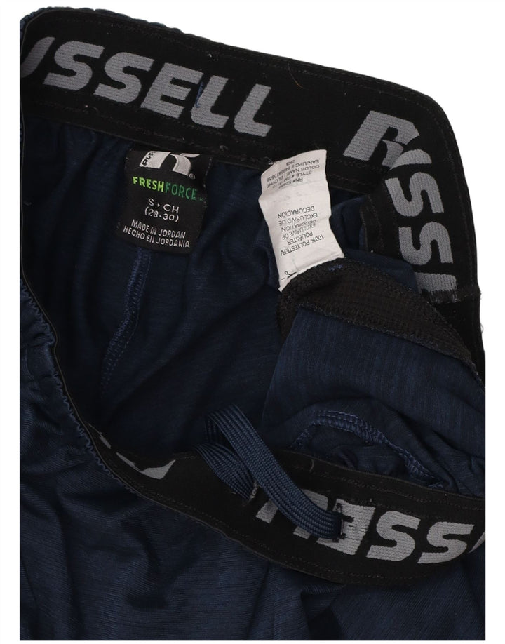 RUSSELL ATHLETIC Shorts deportivos para hombre Small Azul marino Colorblock Poliéster