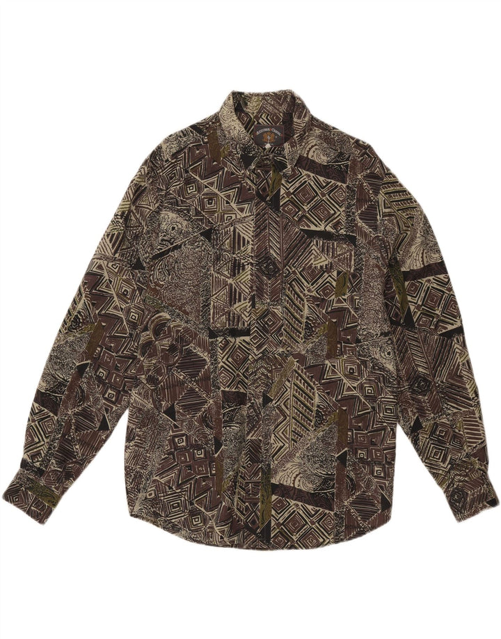 Azzurra Camisa Con Estampado Abstracto De Viscosa Verde Grande |