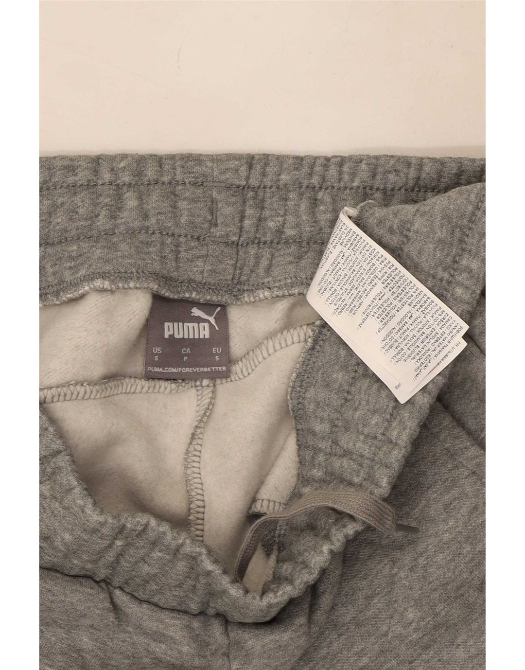 Puma Pantalones De Chándal Para Hombre Joggers Small Gris Algodón