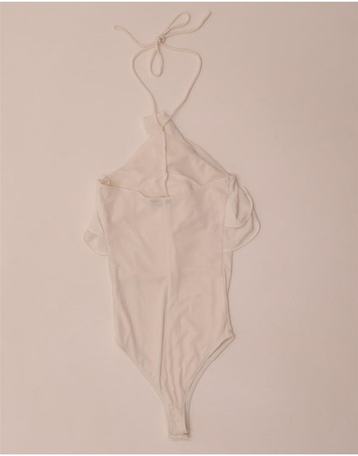 Zara Body Sin Mangas Mujer UK 8 Small Blanco